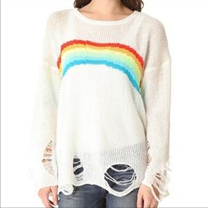 Wildfox Rainbow Dreamer Lenon Sweater